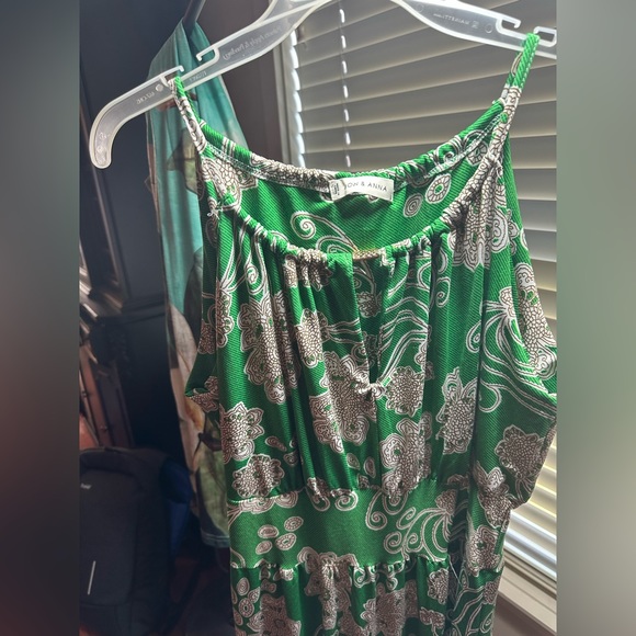 Green Sleeveless Maxi-dress. Perfect for summer! Size Large - Picture 8 of 9